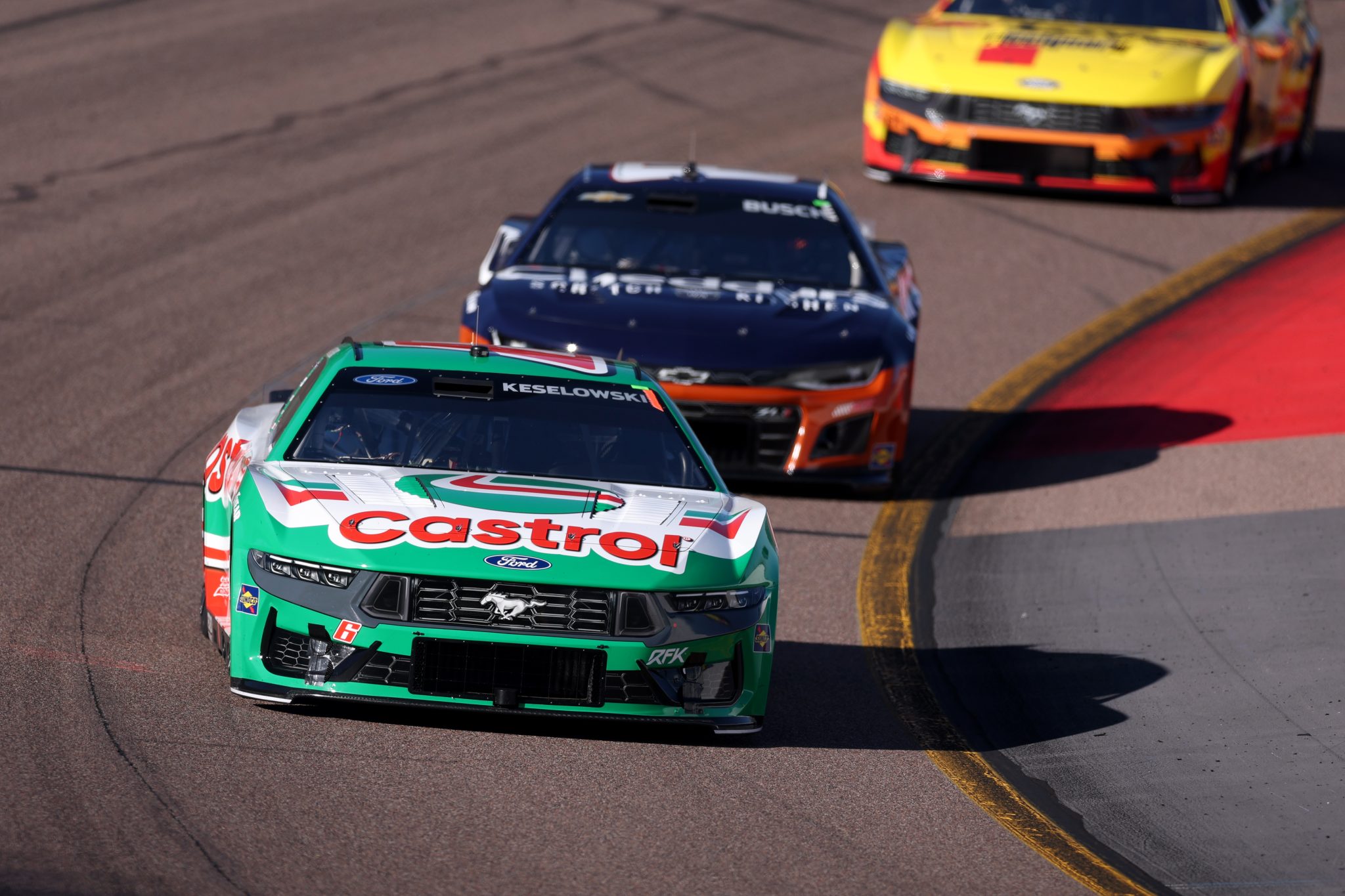 AVONDALE, ARIZONA - OCTOBER 31: Brad Keselowski, driver of the #6 Castrol Ford, drives during practice for the NASCAR Cup Series Championship at Phoenix Raceway on October 31, 2025 in Avondale, Arizona. (Photo by Christian Petersen/Getty Images) | Getty Images