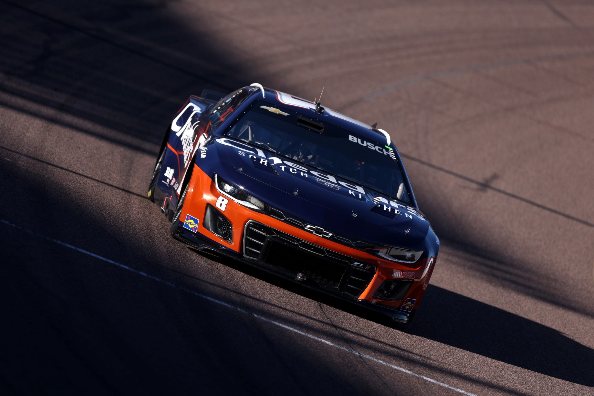AVONDALE, ARIZONA - OCTOBER 31: Kyle Busch, driver of the #8 Cheddar's Scratch Kitchen Chevrolet, drives during practice for the NASCAR Cup Series Championship at Phoenix Raceway on October 31, 2025 in Avondale, Arizona. (Photo by Christian Petersen/Getty Images) | Getty Images