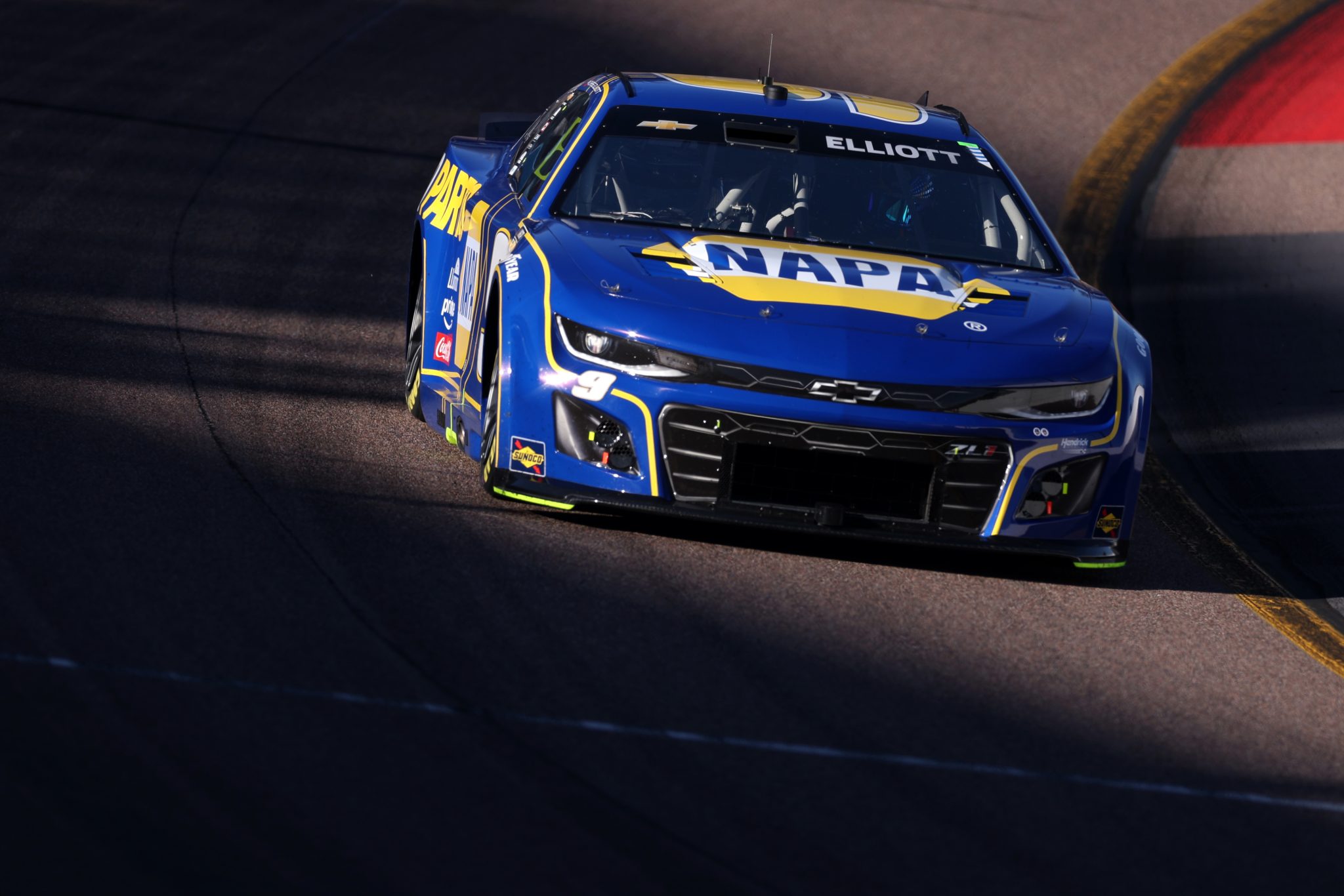AVONDALE, ARIZONA - OCTOBER 31: Chase Elliott, driver of the #9 NAPA Auto Parts Chevrolet, drives during practice for the NASCAR Cup Series Championship at Phoenix Raceway on October 31, 2025 in Avondale, Arizona. (Photo by Christian Petersen/Getty Images) | Getty Images