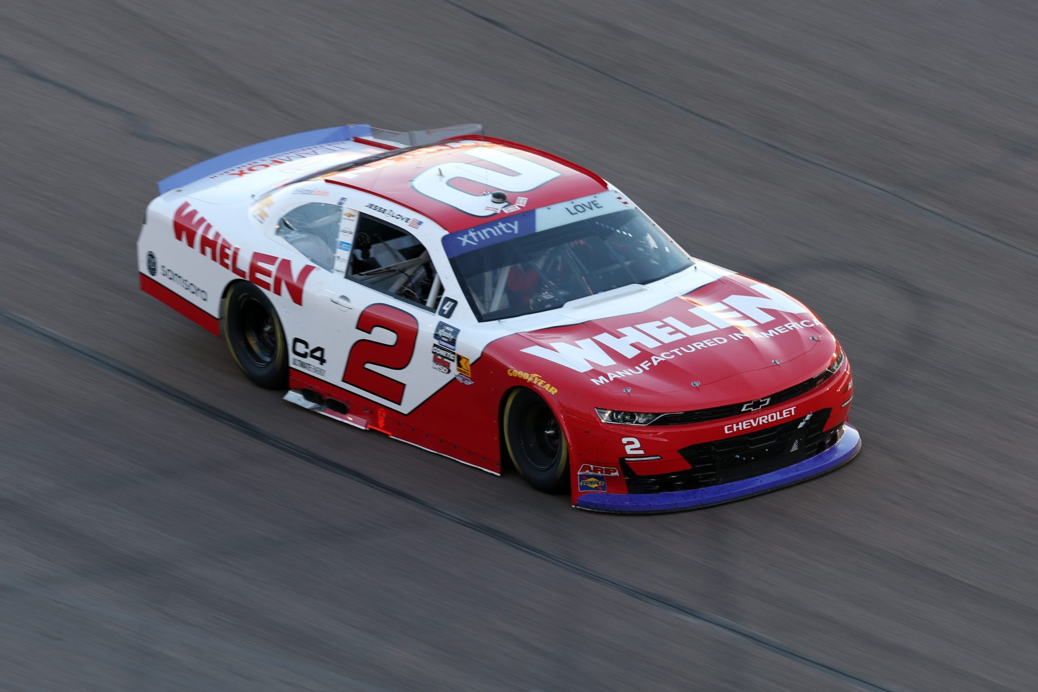AVONDALE, ARIZONA - NOVEMBER 01: Jesse Love, driver of the #2 Whelen Chevrolet, drives during the NASCAR Xfinity Series Championship at Phoenix Raceway on November 01, 2025 in Avondale, Arizona. (Photo by Christian Petersen/Getty Images) | Getty Images