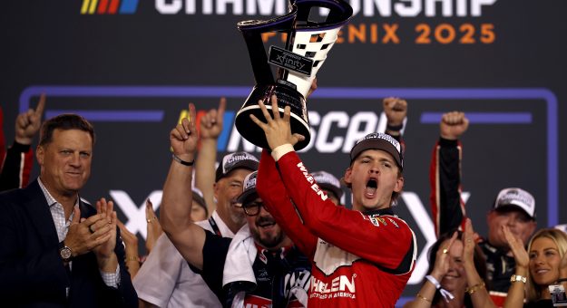 Visit Jesse Love wins 2025 Xfinity Series championship page