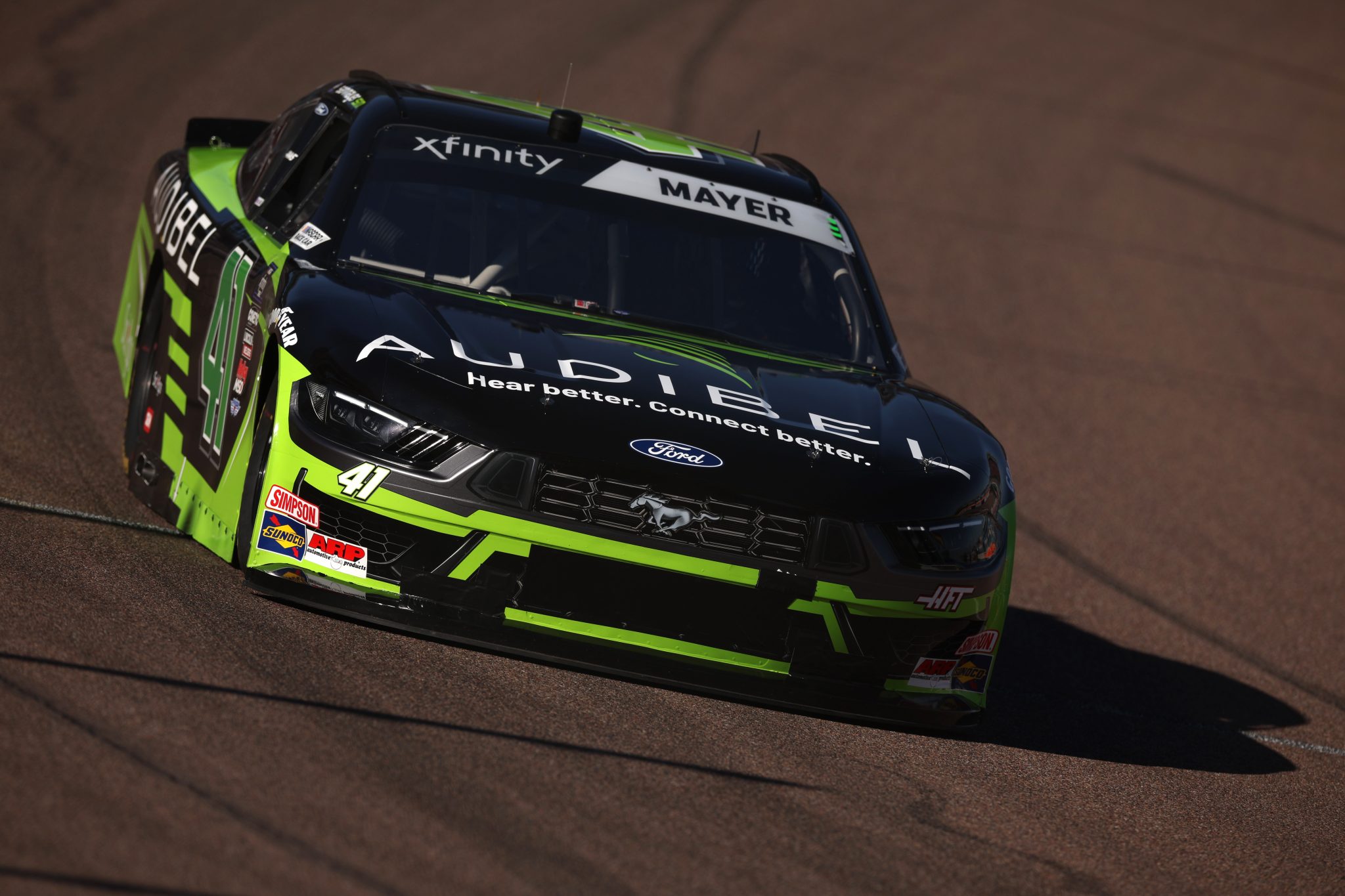AVONDALE, ARIZONA - NOVEMBER 01: Ryan Sieg, driver of the #41 Audibel Ford, drives during qualifying for the NASCAR Xfinity Series Championship at Phoenix Raceway on November 01, 2025 in Avondale, Arizona. (Photo by James Gilbert/Getty Images) | Getty Images