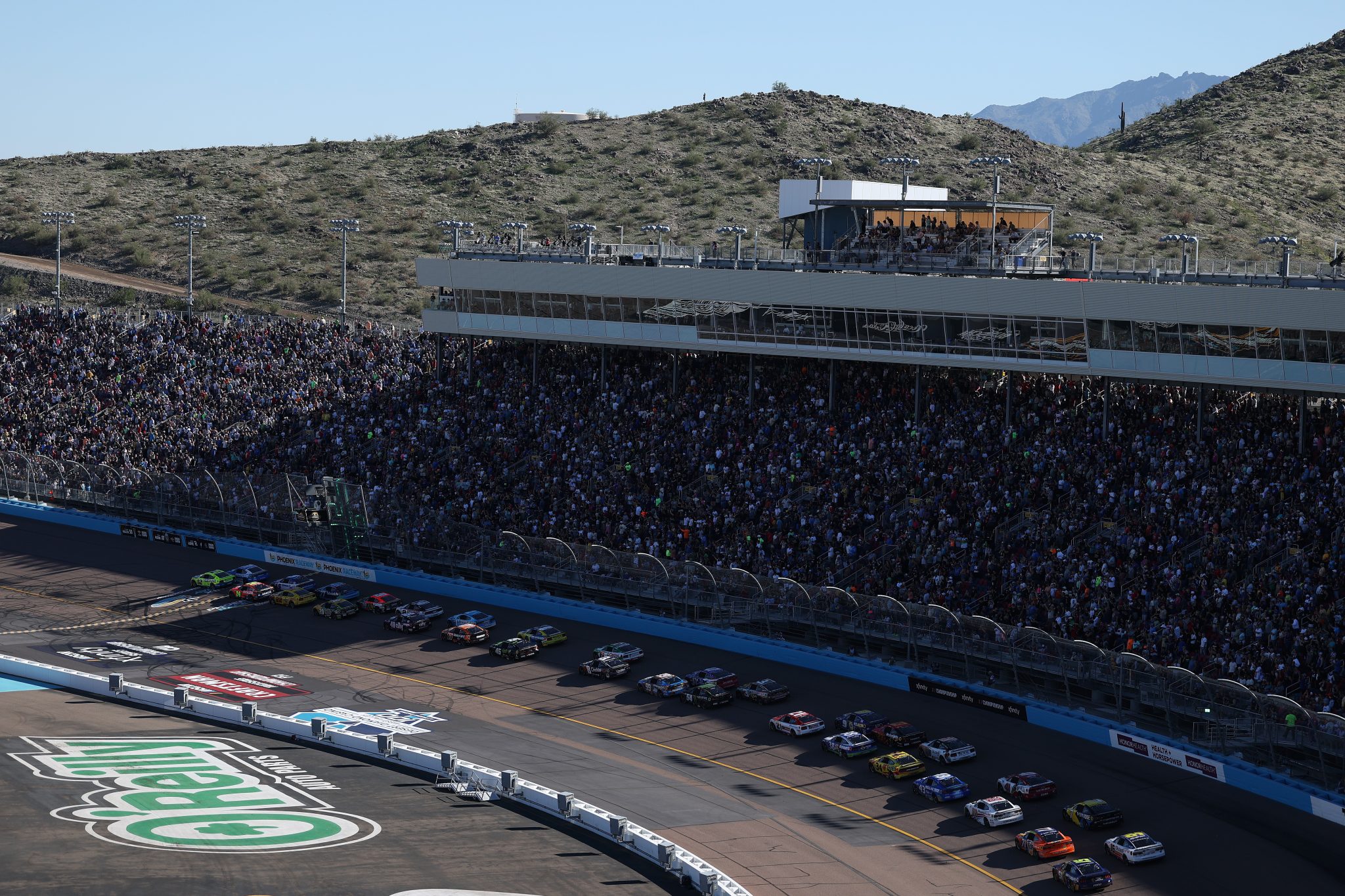 AVONDALE, ARIZONA - NOVEMBER 02: A general view of racing during the NASCAR Cup Series Championship at Phoenix Raceway on November 02, 2025 in Avondale, Arizona. (Photo by Christian Petersen/Getty Images) | Getty Images