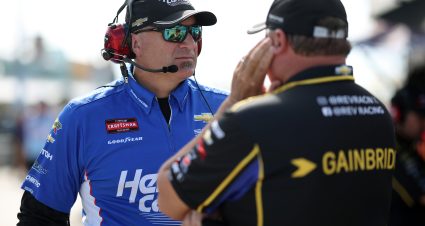 HOMESTEAD, FLORIDA - OCTOBER 25: Crew chief Chad Walter speaks on the grid during qualifying for the NASCAR Craftsman Truck Series Baptist Health 200 at Homestead-Miami Speedway on October 25, 2024 in Homestead, Florida. (Photo by James Gilbert/Getty Images) | Getty Images