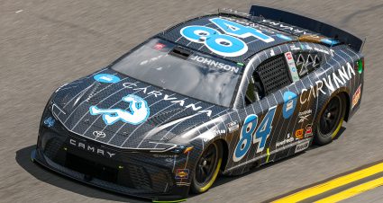 DAYTONA BEACH, FLORIDA - FEBRUARY 12: Jimmie Johnson, driver of the #84 Carvana Toyota drives during practice for the NASCAR Cup Series Daytona 500 at Daytona International Speedway on February 12, 2025 in Daytona Beach, Florida. (Photo by Jared C. Tilton/Getty Images) | Getty Images