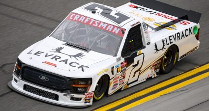 DAYTONA BEACH, FLORIDA - FEBRUARY 14: Josh Reaume, driver of the #2 Levrack Ford drives during qualifying for the NASCAR Craftsman Truck Series Fresh from Florida 250 at Daytona International Speedway on February 14, 2025 in Daytona Beach, Florida. (Photo by Jared C. Tilton/Getty Images) | Getty Images