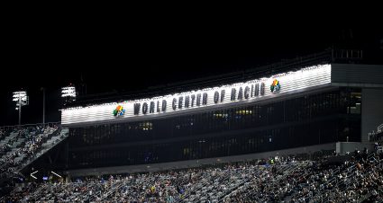 DAYTONA BEACH, FLORIDA - FEBRUARY 14: A general view of the grandstands during the NASCAR Craftsman Truck Series Fresh from Florida 250 at Daytona International Speedway on February 14, 2025 in Daytona Beach, Florida. (Photo by James Gilbert/Getty Images) | Getty Images