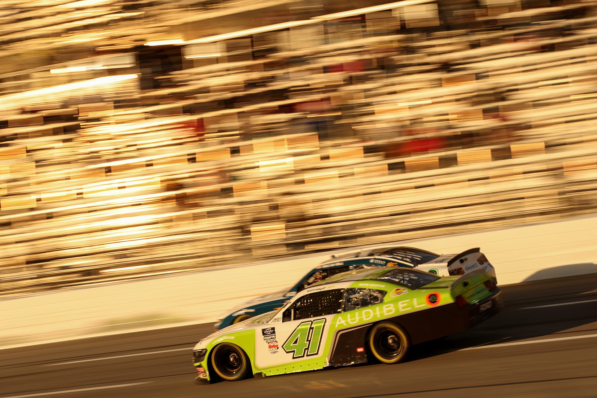 HAMPTON, GEORGIA - FEBRUARY 22: Sam Mayer, driver of the #41 Audibel Ford, drives during the NASCAR Xfinity Series Bennett Transportation and Logistics 250 at Atlanta Motor Speedway on February 22, 2025 in Hampton, Georgia. (Photo by Chris Graythen/Getty Images) | Getty Images