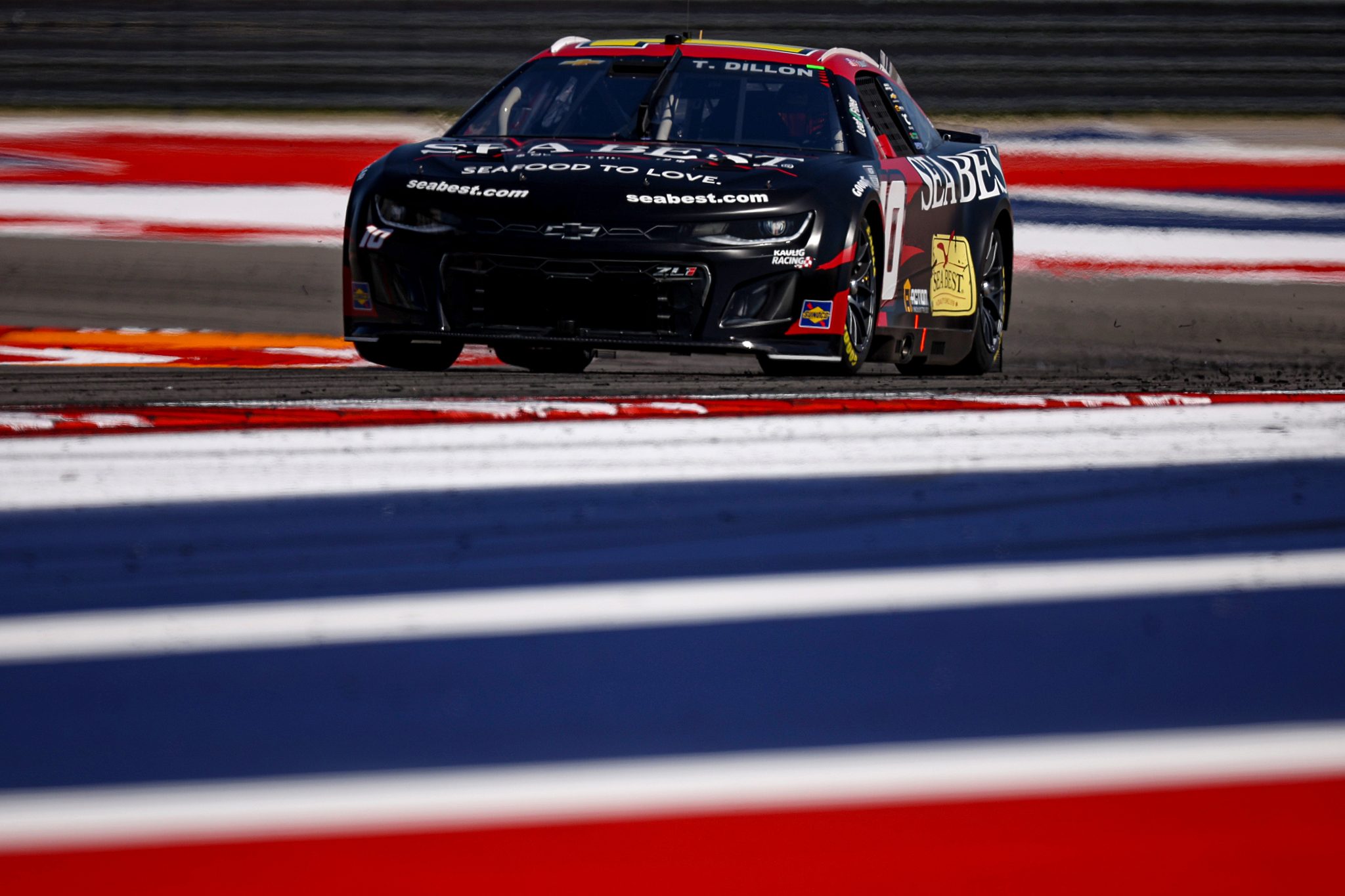 AUSTIN, TEXAS - MARCH 01: Ty Dillon, driver of the #10 Sea Best Chevrolet, drives during qualifying for the NASCAR Cup Series EchoPark Automotive Grand Prix at Circuit of The Americas on March 01, 2025 in Austin, Texas. (Photo by James Gilbert/Getty Images) | Getty Images