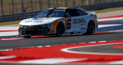 AUSTIN, TEXAS - MARCH 01: AJ Allmendinger, driver of the #16 Celsius Chevrolet, drives during practice for the NASCAR Cup Series EchoPark Automotive Grand Prix at Circuit of The Americas on March 01, 2025 in Austin, Texas. (Photo by Meg Oliphant/Getty Images) | Getty Images