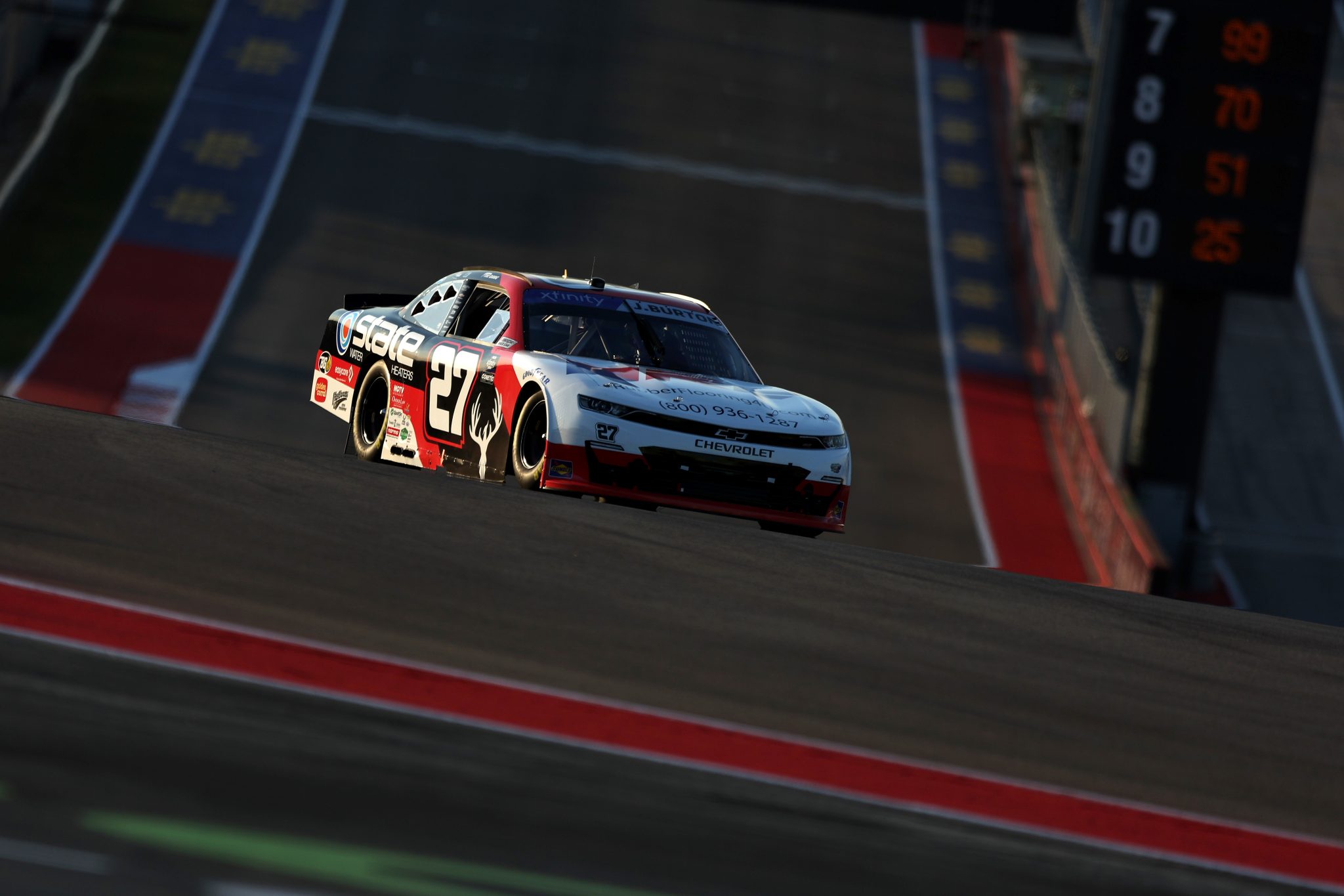 AUSTIN, TEXAS - FEBRUARY 28: Jeb Burton, driver of the #27 State Water Heaters Chevrolet, drives during practice for the NASCAR Xfinity Series Focused Health 250 at Circuit of The Americas on February 28, 2025 in Austin, Texas. (Photo by Meg Oliphant/Getty Images) | Getty Images