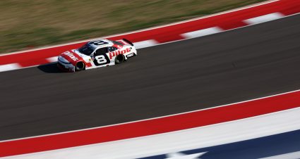 AUSTIN, TEXAS - FEBRUARY 28: Sammy Smith, driver of the #8 Pilot Chevrolet, drives during practice for the NASCAR Xfinity Series Focused Health 250 at Circuit of The Americas on February 28, 2025 in Austin, Texas. (Photo by Meg Oliphant/Getty Images) | Getty Images