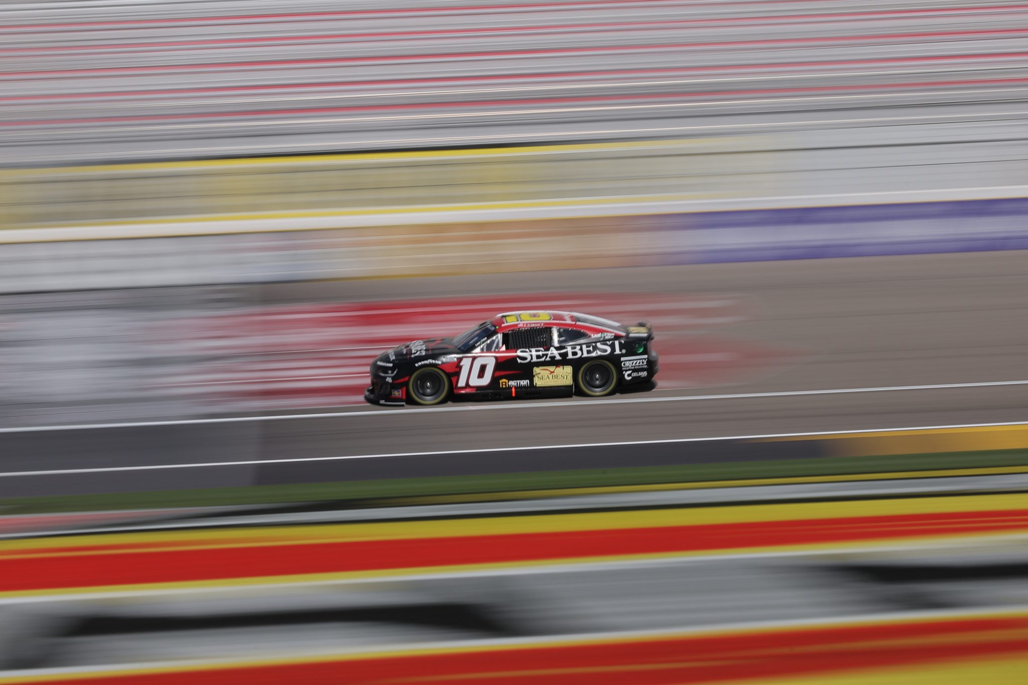 LAS VEGAS, NEVADA - MARCH 15: Ty Dillon, driver of the #10 Sea Best Chevrolet, drives during practice for the NASCAR Cup Series Pennzoil 400 at Las Vegas Motor Speedway on March 15, 2025 in Las Vegas, Nevada. (Photo by Jonathan Bachman/Getty Images) | Getty Images