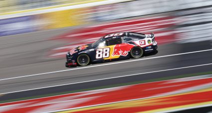LAS VEGAS, NEVADA - MARCH 15: Shane Van Gisbergen, driver of the #88 Red Bull Chevrolet, drives during practice for the NASCAR Cup Series Pennzoil 400 at Las Vegas Motor Speedway on March 15, 2025 in Las Vegas, Nevada. (Photo by Chris Graythen/Getty Images) | Getty Images