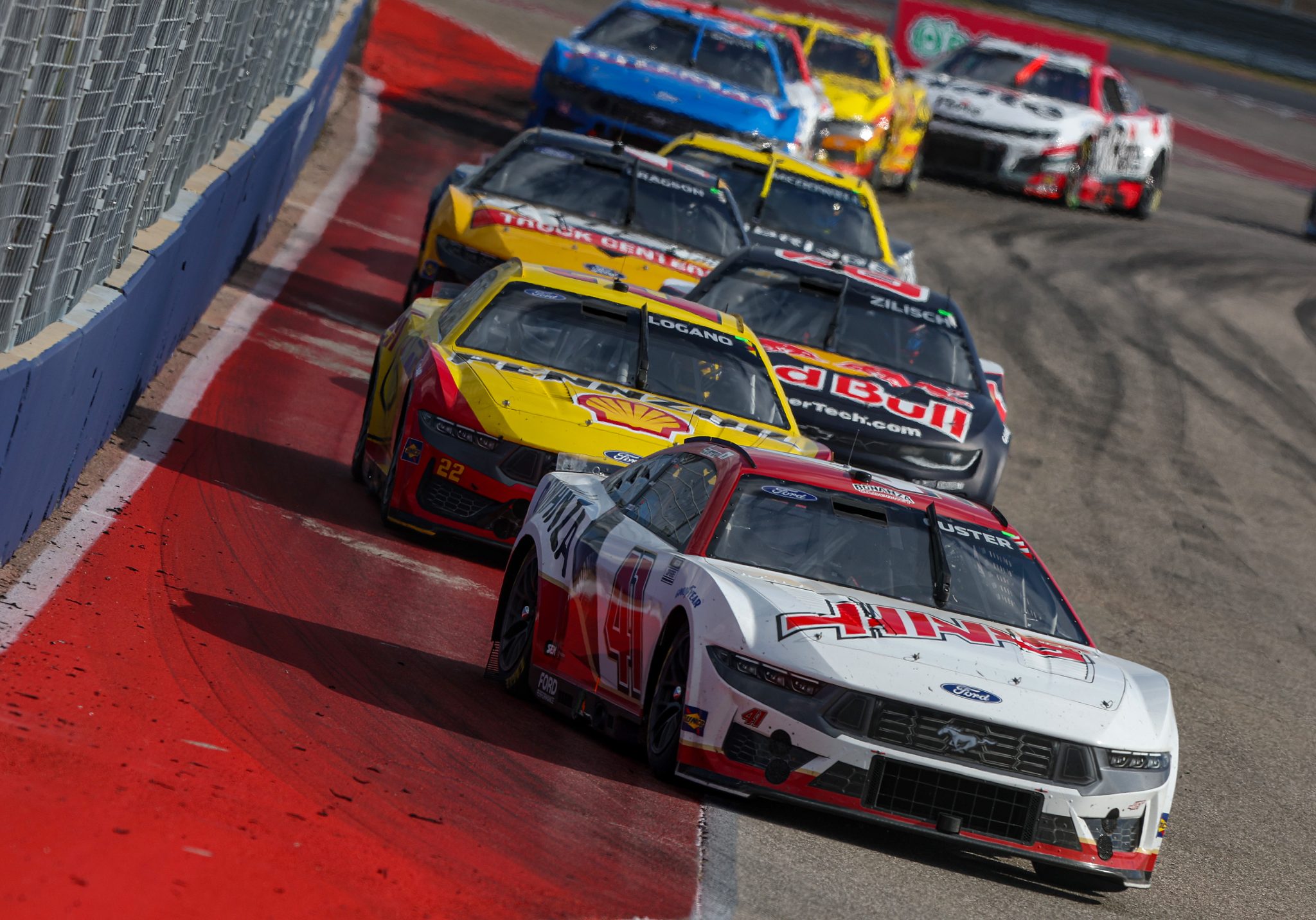 AUSTIN, TEXAS - MARCH 02: Cole Custer, driver of the #41 Haas/Bonanza Ford, drives during the NASCAR Cup Series EchoPark Automotive Grand Prix at Circuit of The Americas on March 02, 2025 in Austin, Texas. (Photo by Meg Oliphant/Getty Images) | Getty Images