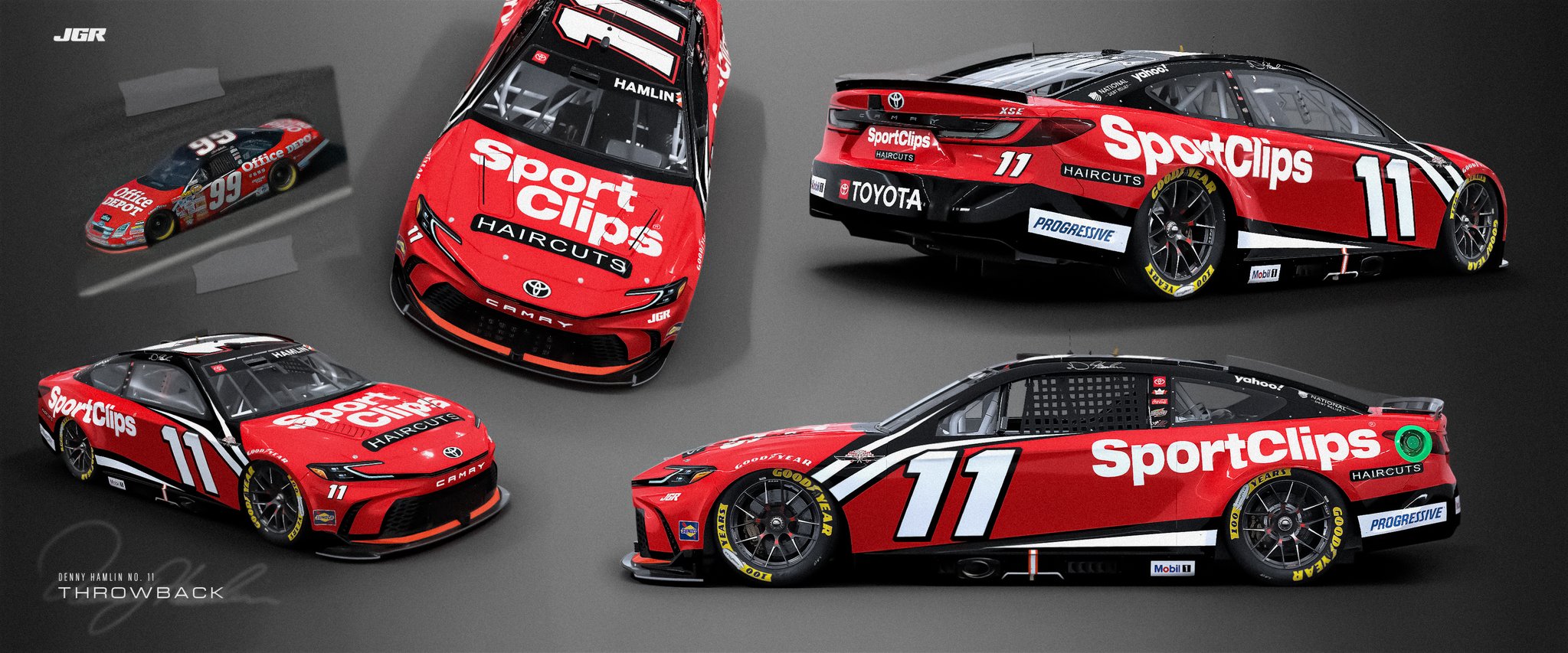 Denny Hamlin Darlington Throwback