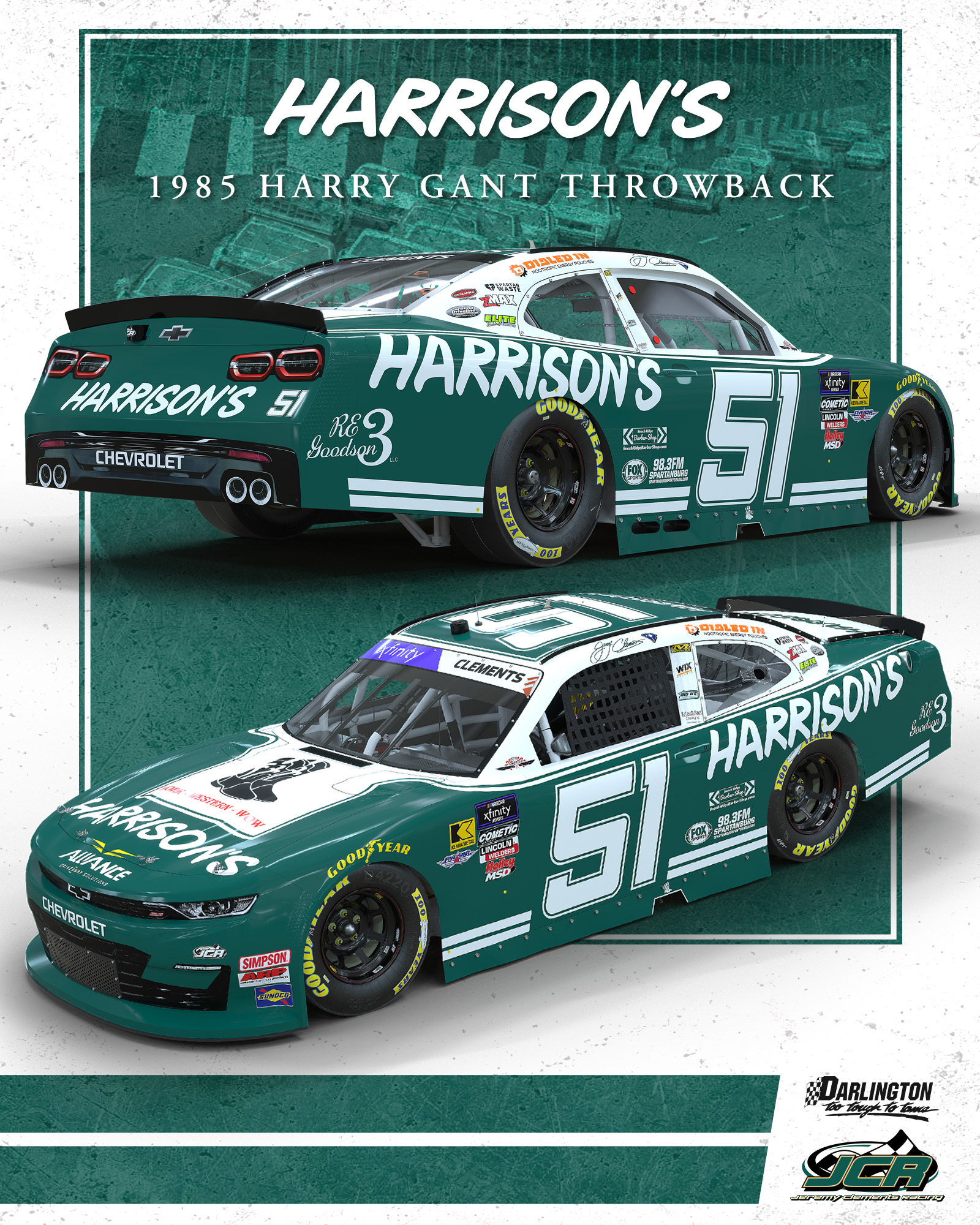 Jeremy Clements Darlington Throwback