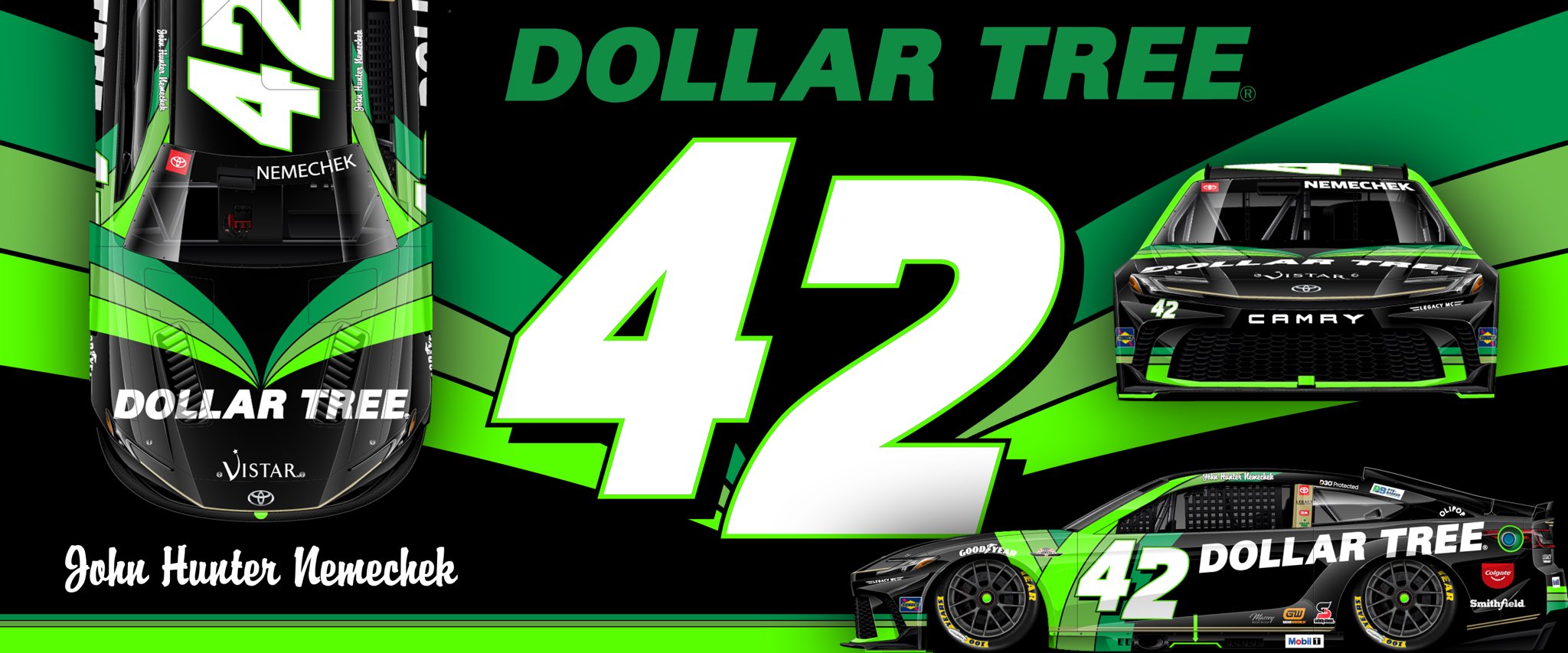 John Hunter Nemechek Darlington Throwback