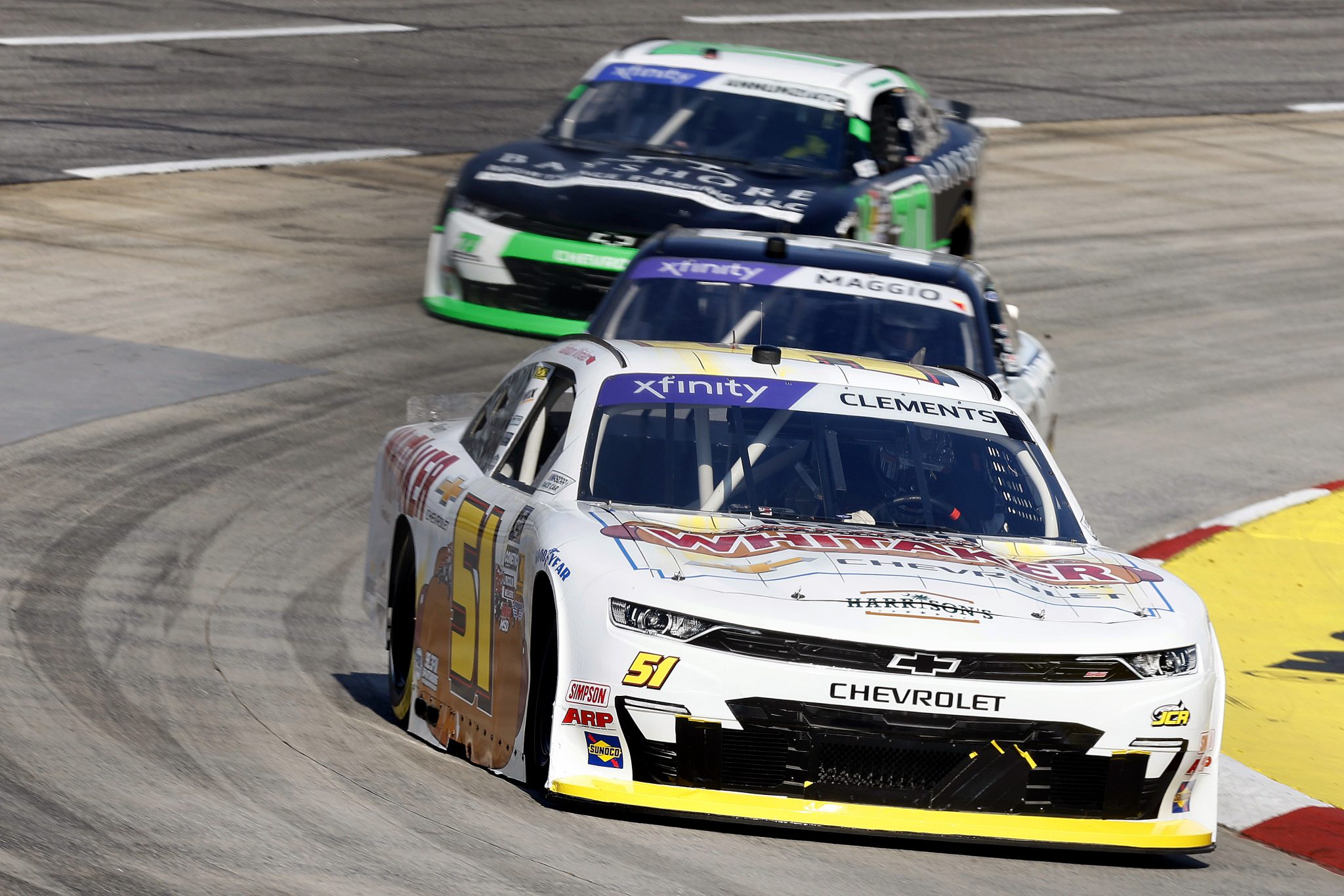 MARTINSVILLE, VIRGINIA - MARCH 28: Jeremy Clements, driver of the #51 Kevin Whitaker Chevrolet Chevrolet, drives during practice for the NASCAR Xfinity Series US Marine Corps 250 at Martinsville Speedway on March 28, 2025 in Martinsville, Virginia. (Photo by Logan Riely/Getty Images) | Getty Images