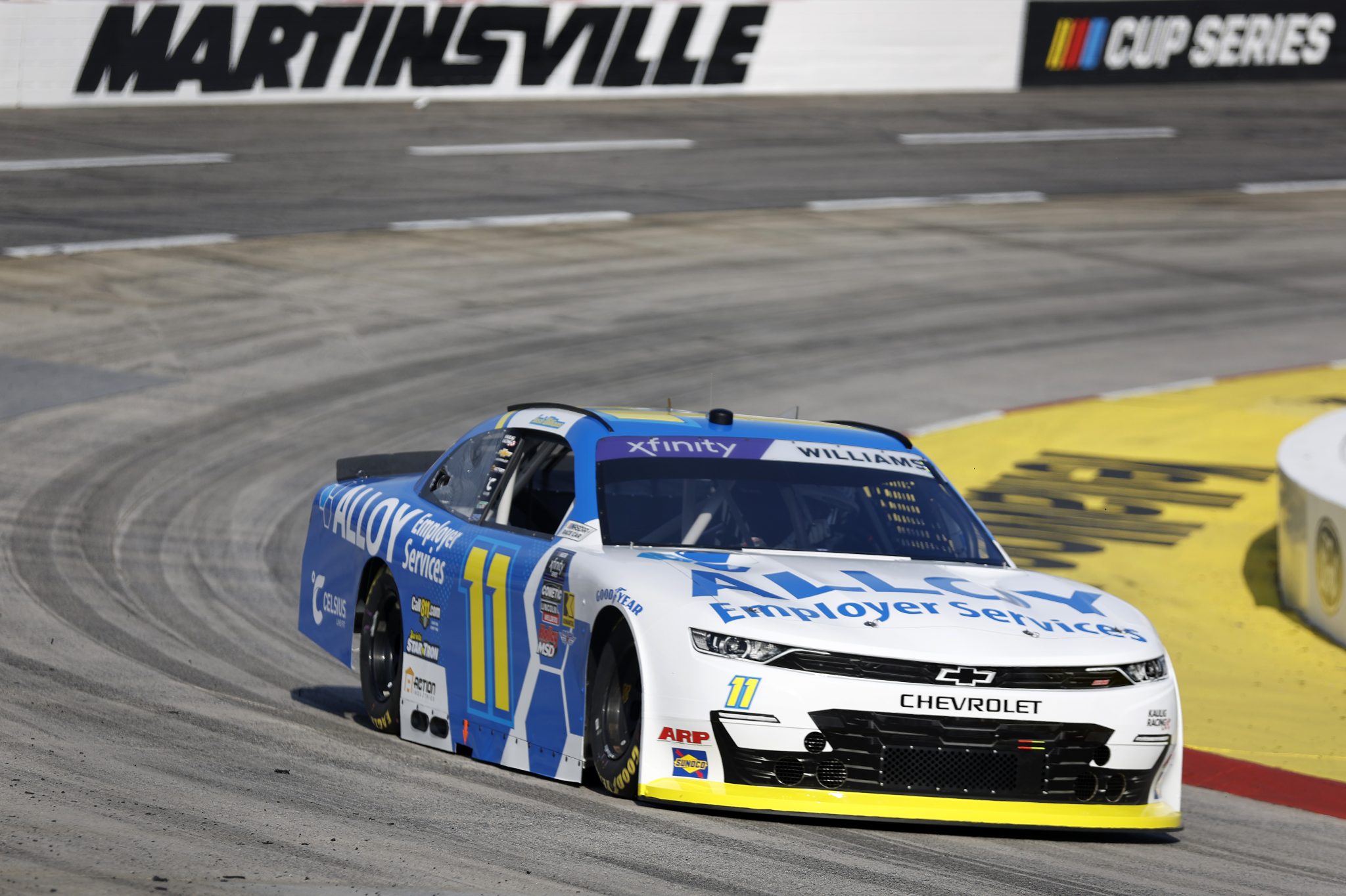 MARTINSVILLE, VIRGINIA - MARCH 28: Josh Williams, driver of the #11 Alloy Employer Services Chevrolet, during practice for the NASCAR Xfinity Series US Marine Corps 250 at Martinsville Speedway on March 28, 2025 in Martinsville, Virginia. (Photo by Logan Riely/Getty Images) | Getty Images