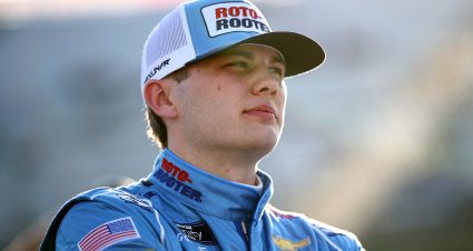 MARTINSVILLE, VIRGINIA - MARCH 28: Carson Kvapil, driver of the #1 Roto-Rooter Chevrolet, looks on during qualifying for the NASCAR Xfinity Series US Marine Corps 250 at Martinsville Speedway on March 28, 2025 in Martinsville, Virginia. (Photo by Jared C. Tilton/Getty Images) | Getty Images