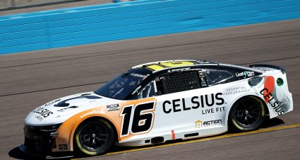 AVONDALE, ARIZONA - MARCH 08: AJ Allmendinger, driver of the #16 Celsius Chevrolet, drives  driver of the #1 KubotaOrangeDaysSalesEvent Chevrolet, drives during practice for the NASCAR Cup Series Shriners Children's 500 at Phoenix Raceway on March 08, 2025 in Avondale, Arizona. (Photo by Chris Graythen/Getty Images) | Getty Images
