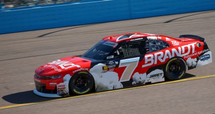 AVONDALE, ARIZONA - MARCH 08: Justin Allgaier, driver of the #7 BRANDT Chevrolet, drives during practice for the NASCAR Xfinity Series GOVX 200 at Phoenix Raceway on March 08, 2025 in Avondale, Arizona. (Photo by Chris Graythen/Getty Images) | Getty Images