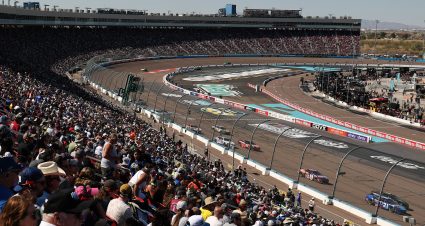 AVONDALE, ARIZONA - MARCH 09: A general view of racing from the grandstands during the NASCAR Cup Series Shriners Children's 500 at Phoenix Raceway on March 09, 2025 in Avondale, Arizona. (Photo by Chris Graythen/Getty Images) | Getty Images