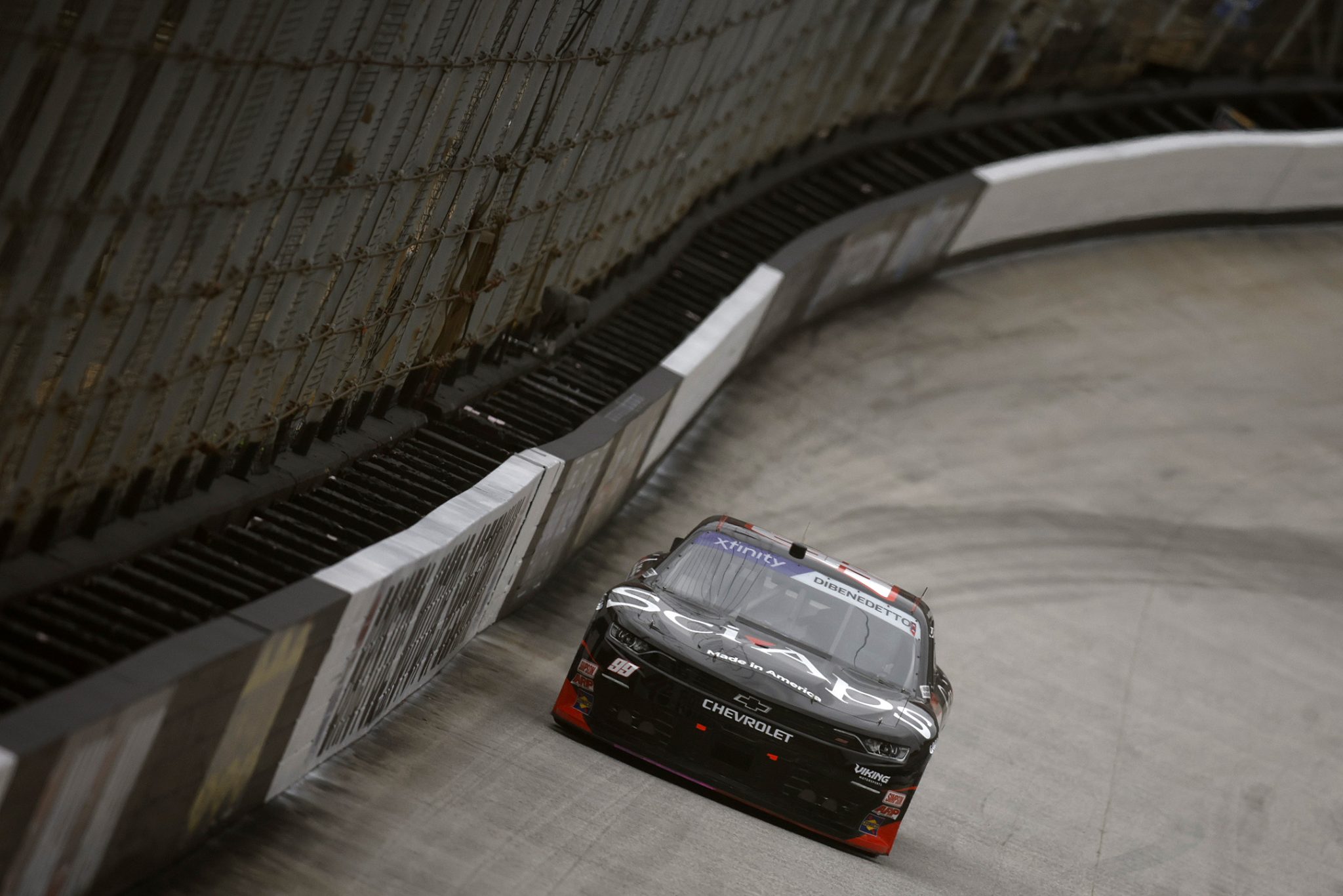 BRISTOL, TENNESSEE - APRIL 12: Matt DiBenedetto, driver of the #99 SciAps Chevrolet, races during practice for the NASCAR Xfinity Series SciAps 300 at Bristol Motor Speedway on April 12, 2025 in Bristol, Tennessee. (Photo by Sean Gardner/Getty Images) | Getty Images