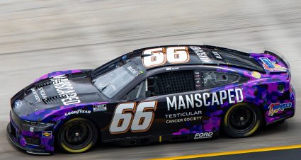 Josh Bilicki’s 2025 #66 Manscaped Ford paint scheme.
