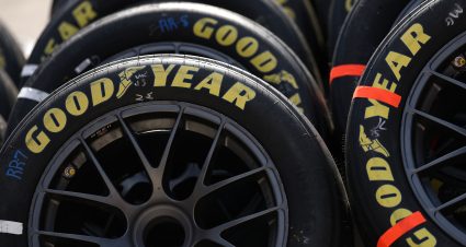 BRISTOL, TENNESSEE - APRIL 13: Goodyear tires are seen during the NASCAR Cup Series Food City 500 at Bristol Motor Speedway on April 13, 2025 in Bristol, Tennessee. (Photo by Jared C. Tilton/Getty Images) | Getty Images