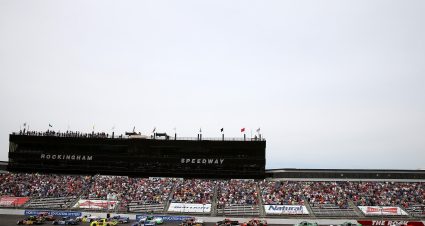 ROCKINGHAM, NC - APRIL 14: A general view of the start of the NASCAR Camping World Truck Series Carolina 200 at Rockingham Speedway on April 14, 2013 in Rockingham, North Carolina. (Photo by Streeter Lecka/Getty Images) | Getty Images