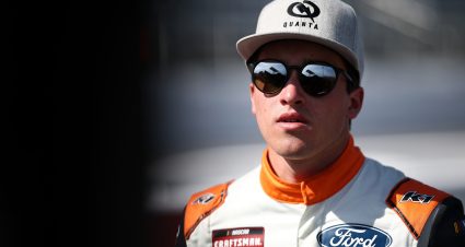 MARTINSVILLE, VIRGINIA - MARCH 28: Jake Garcia, driver of the #13 Quanta Services Ford, looks on during qualifying for the NASCAR Craftsman Truck Series Boys & Girls Club of the Blue Ridge 200 at Martinsville Speedway on March 28, 2025 in Martinsville, Virginia. (Photo by Jared C. Tilton/Getty Images) | Getty Images