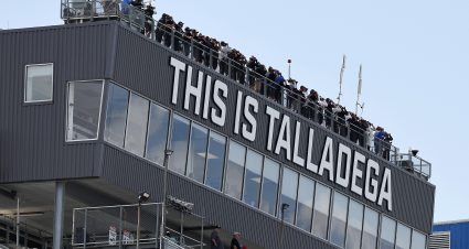 TALLADEGA, ALABAMA - APRIL 26: A general view of spotters during the NASCAR Xfinity Series Ag-Pro 300 at Talladega Superspeedway on April 26, 2025 in Talladega, Alabama. (Photo by Logan Riely/Getty Images) | Getty Images