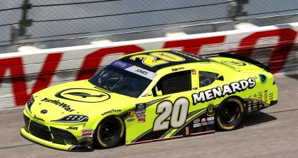 Brandon Jones’s 2025 #20 Menards/Turtle Wax Toyota paint scheme.