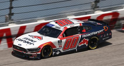 DARLINGTON, SOUTH CAROLINA - APRIL 05: Sheldon Creed, driver of the #00 Road Ranger Ford, drives during qualifying for the NASCAR Xfinity Series port Clips Haircuts VFW Help A Hero 200 at Darlington Raceway on April 05, 2025 in Darlington, South Carolina. (Photo by Jared C. Tilton/Getty Images) | Getty Images