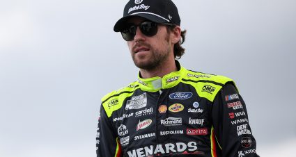 DARLINGTON, SOUTH CAROLINA - APRIL 06: Ryan Blaney, driver of the #12 Menards/Dutch Boy Ford, walks the grid prior to the NASCAR Cup Series Goodyear 400 at Darlington Raceway on April 06, 2025 in Darlington, South Carolina. (Photo by James Gilbert/Getty Images) | Getty Images
