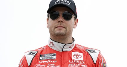TALLADEGA, ALABAMA - APRIL 26: Erik Jones, driver of the #43 Massey Motor Freight Toyota, looks on during qualifying for the NASCAR Cup Series Jack Link's 500 at Talladega Superspeedway on April 26, 2025 in Talladega, Alabama. (Photo by Logan Riely/Getty Images) | Getty Images