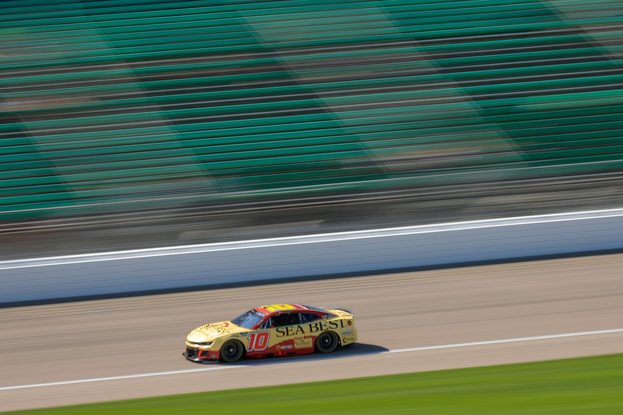 KANSAS CITY, KANSAS - MAY 10: Ty Dillon, driver of the #10 Sea Best Chevrolet, drives during practice for the NASCAR Cup Series AdventHealth 400 at Kansas Speedway on May 10, 2025 in Kansas City, Kansas. (Photo by Chris Graythen/Getty Images) | Getty Images