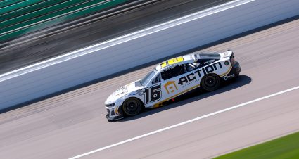 KANSAS CITY, KANSAS - MAY 10: AJ Allmendinger, driver of the #16 Action Industries Chevrolet, drives during practice for the NASCAR Cup Series AdventHealth 400 at Kansas Speedway on May 10, 2025 in Kansas City, Kansas. (Photo by Jamie Squire/Getty Images) | Getty Images