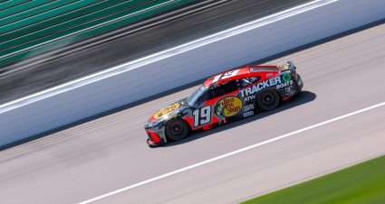 KANSAS CITY, KANSAS - MAY 10: Chase Briscoe, driver of the #19 Bass Pro Shops Toyota, drives during practice for the NASCAR Cup Series AdventHealth 400 at Kansas Speedway on May 10, 2025 in Kansas City, Kansas. (Photo by Jamie Squire/Getty Images) | Getty Images