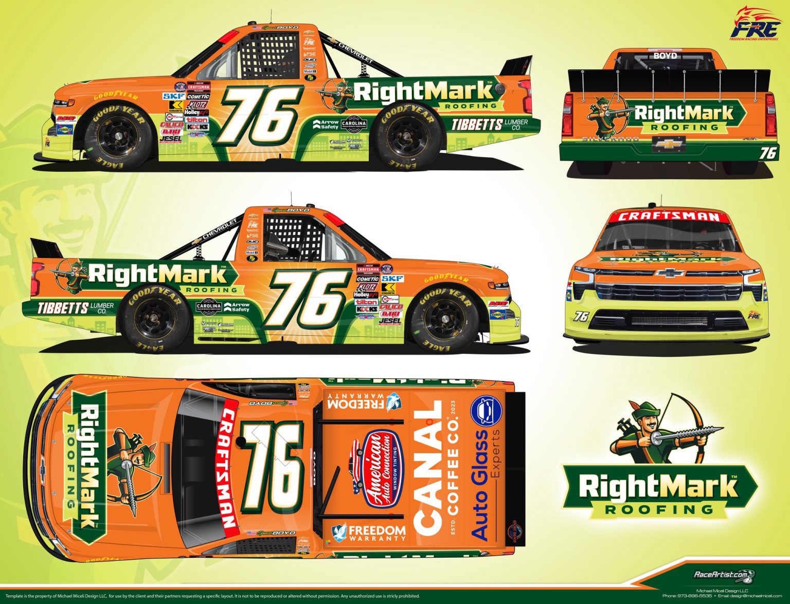 2025 #76 Freedom Racing Enterprises Paint Schemes - Jayski's NASCAR ...