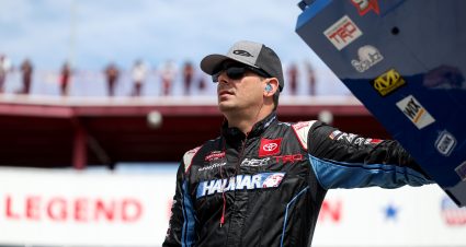 NORTH WILKESBORO, NORTH CAROLINA - MAY 17: Stewart Friesen, driver of the #52 Halmar International Toyota, looks on during practice for the NASCAR Craftsman Truck Series Window World 250 at North Wilkesboro Speedway on May 17, 2025 in North Wilkesboro, North Carolina. (Photo by David Jensen/Getty Images) | Getty Images