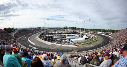 NORTH WILKESBORO, NORTH CAROLINA - MAY 18: A general view of racing during the NASCAR Cup Series All-Star Open at North Wilkesboro Speedway on May 18, 2025 in North Wilkesboro, North Carolina. (Photo by David Jensen/Getty Images) | Getty Images
