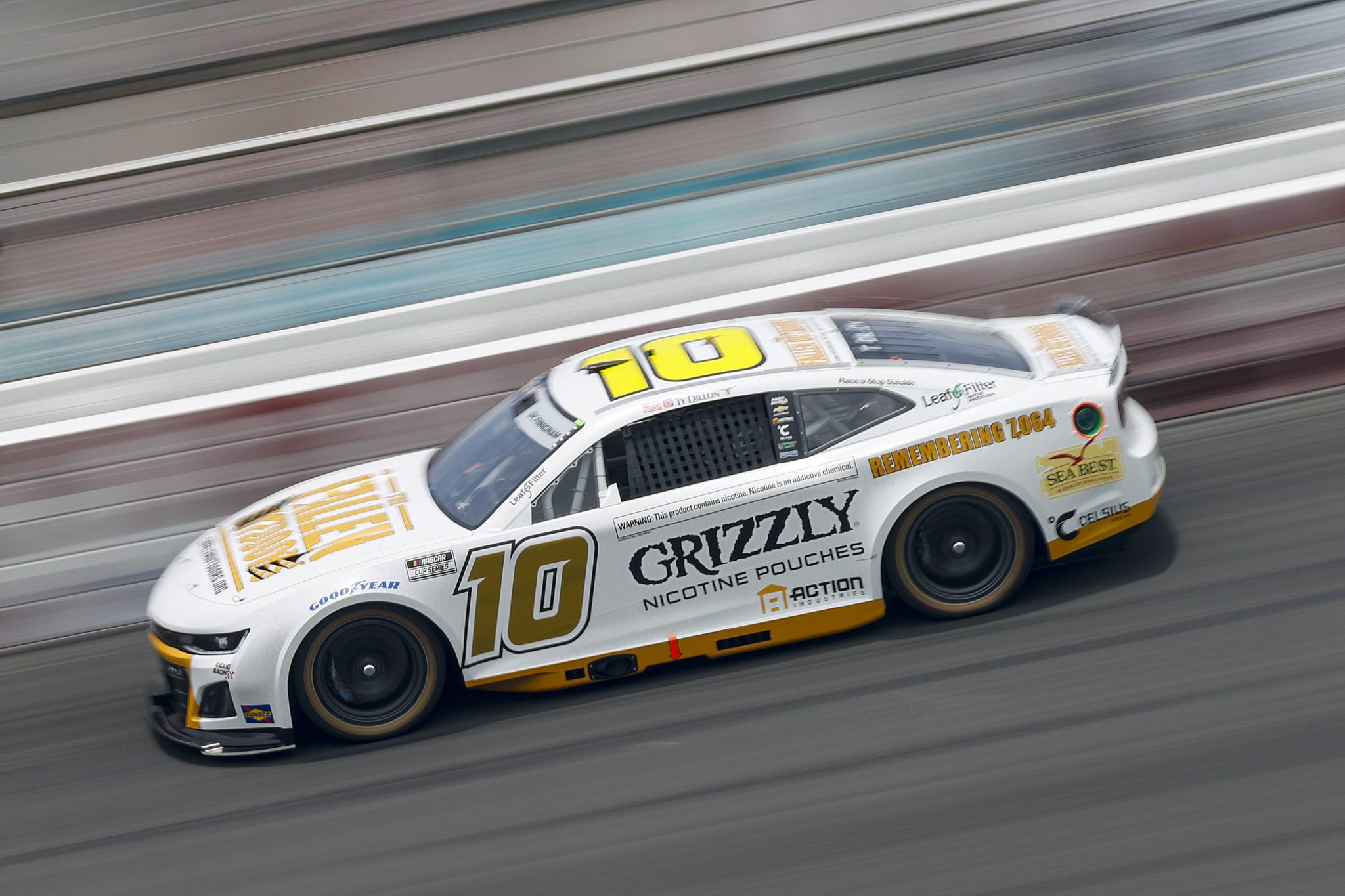 CONCORD, NORTH CAROLINA - MAY 24: Ty Dillon, driver of the #10 Grizzly Nicotine Pouches Chevrolet, drives during practice for the NASCAR Cup Series Coca-Cola 600 at Charlotte Motor Speedway on May 24, 2025 in Concord, North Carolina. (Photo by Logan Riely/Getty Images) | Getty Images