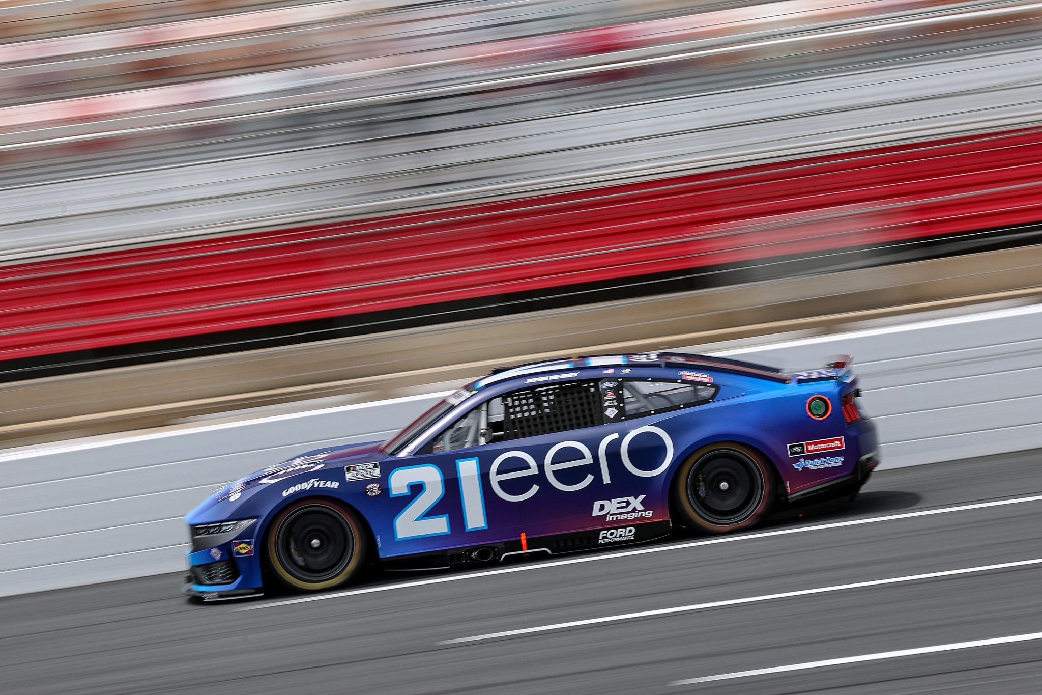 CONCORD, NORTH CAROLINA - MAY 24: Josh Berry, driver of the #21 Eero Ford, drives during practice for the NASCAR Cup Series Coca-Cola 600 at Charlotte Motor Speedway on May 24, 2025 in Concord, North Carolina. (Photo by David Jensen/Getty Images) | Getty Images