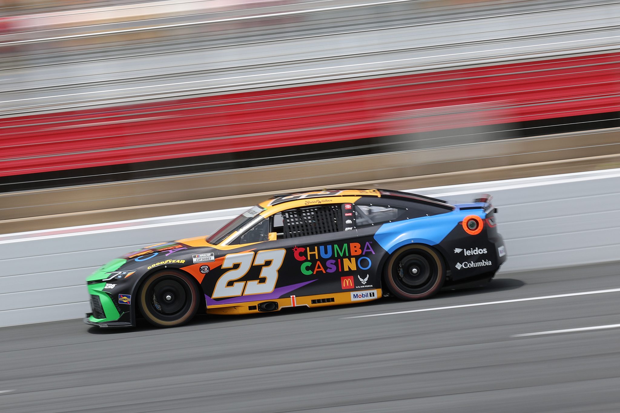 CONCORD, NORTH CAROLINA - MAY 24: Bubba Wallace, driver of the #23 Chumba Casino Toyota, drives during practice for the NASCAR Cup Series Coca-Cola 600 at Charlotte Motor Speedway on May 24, 2025 in Concord, North Carolina. (Photo by David Jensen/Getty Images) | Getty Images