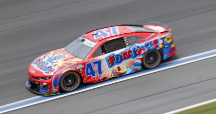 CONCORD, NORTH CAROLINA - MAY 24: Ricky Stenhouse Jr., driver of the #47 FunPops Chevrolet, drives during practice for the NASCAR Cup Series Coca-Cola 600 at Charlotte Motor Speedway on May 24, 2025 in Concord, North Carolina. (Photo by Logan Riely/Getty Images) | Getty Images