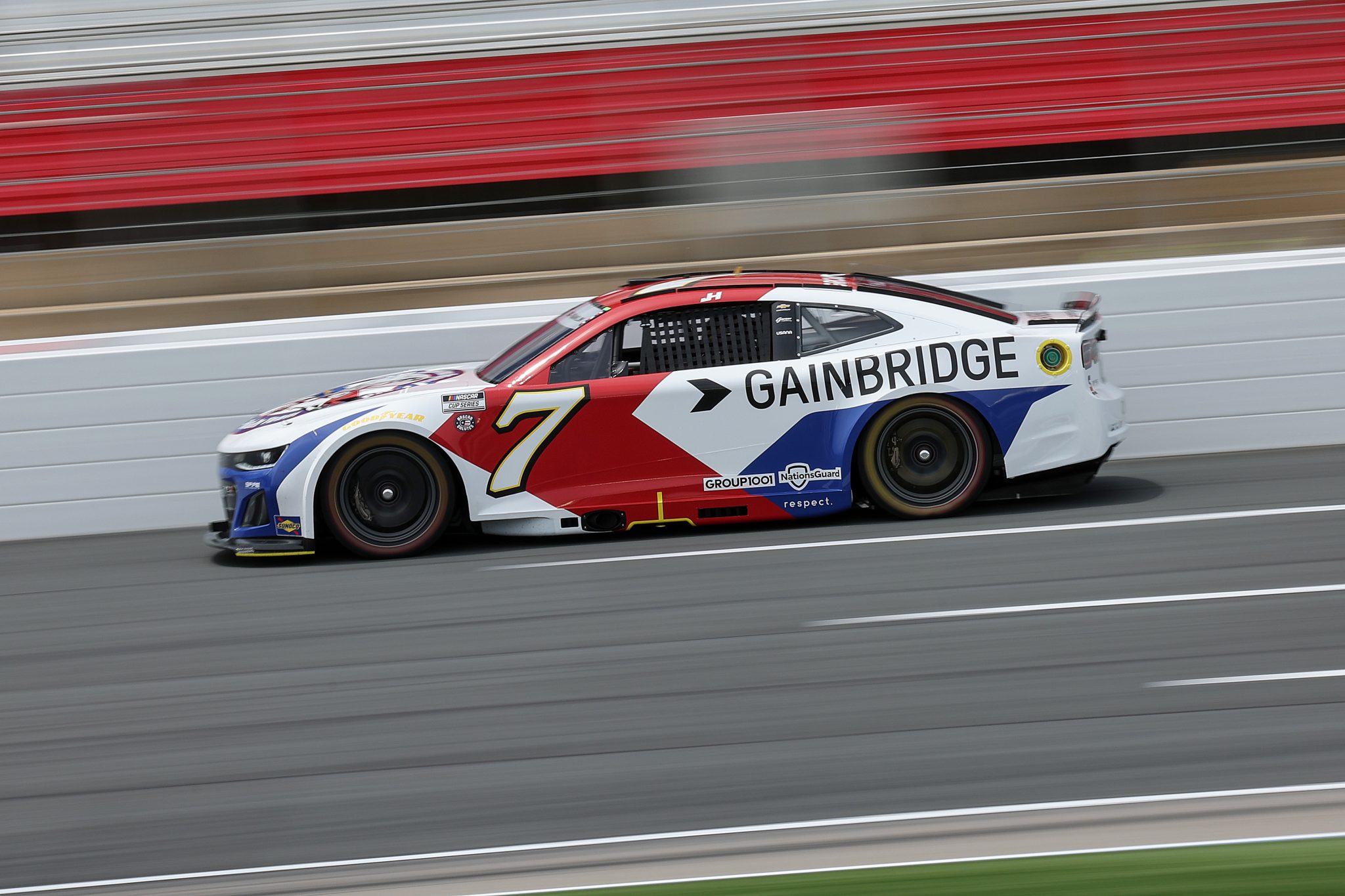 CONCORD, NORTH CAROLINA - MAY 24: Justin Haley, driver of the #7 Gainbridge/NC National Guard Chevrolet, drives during practice for the NASCAR Cup Series Coca-Cola 600 at Charlotte Motor Speedway on May 24, 2025 in Concord, North Carolina. (Photo by David Jensen/Getty Images) | Getty Images