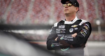 TALLADEGA, ALABAMA - APRIL 26: Kyle Busch, driver of the #8 Nicokick Chevrolet, looks on during qualifying for the NASCAR Cup Series Jack Link's 500 at Talladega Superspeedway on April 26, 2025 in Talladega, Alabama. (Photo by Sean Gardner/Getty Images) | Getty Images